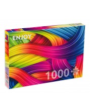 Slagalica Enjoy od 1000 dijelova - Pletenje duginih boja -1